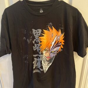 XX Bleach 20th Anniv. Ichigo Hollow Mask Shonen Jump T Shirt Anime Naruto L EUC